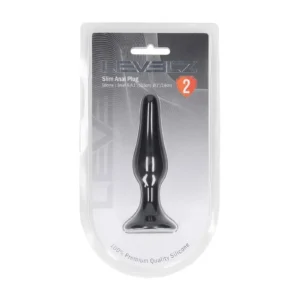 Levelz Slim Silicone Anal Plug S — Black