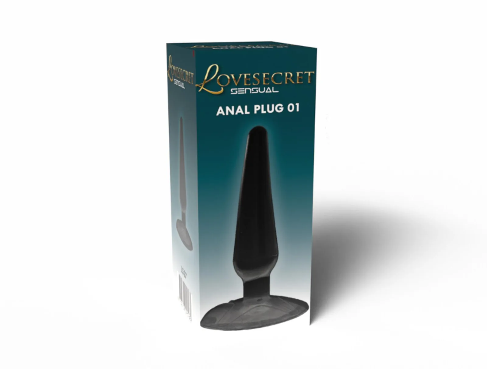 Lovesecret Sensual LS27 – Anal Plug 01 Black | Anal plug with suction cup | 11 cm long | Body-safe TPE | For beginners and advanced users - Image 2
