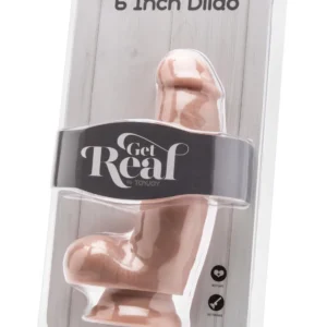 ToyJoy Get Real Realistic Dildo 15 cm with Testicles, Light Skin Tone