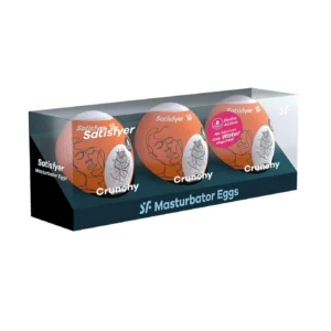 Satisfyer Masturbator Eggs Crunchy – Set of 3 Masturbators
