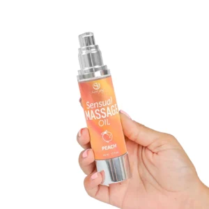 Secret Play Peach Massage Oil — peach-scented massage oil for sensual skin care