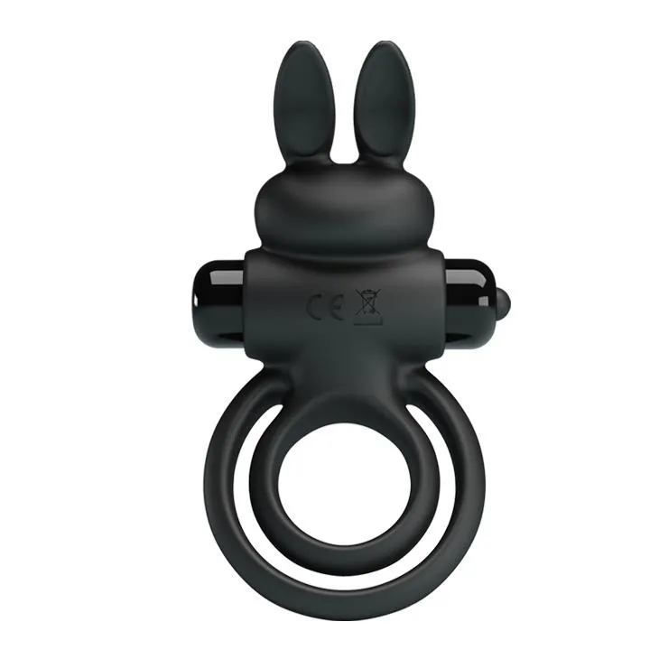 Pretty Love - Vibrant Penis Ring III Black - Image 2