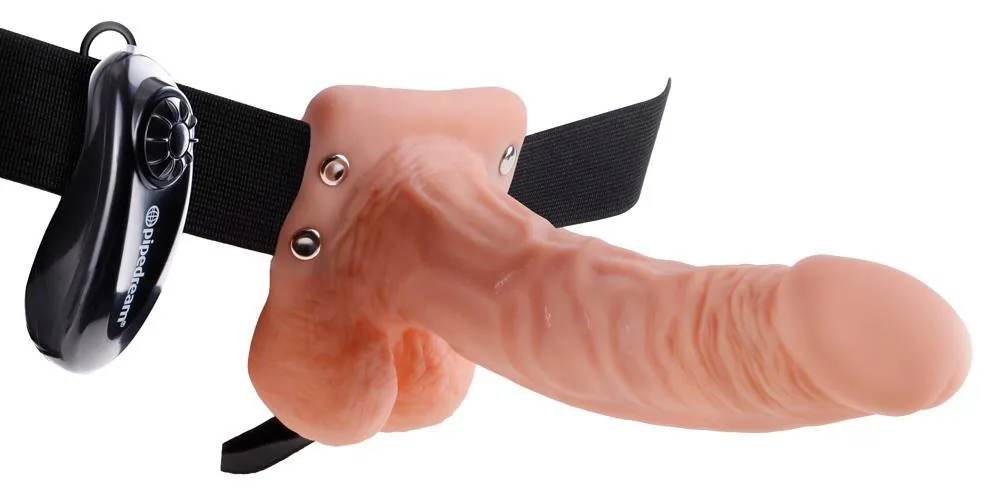 Fetish Fantasy Series Vibrating Hollow — Hollow Strap-On 18.9 cm