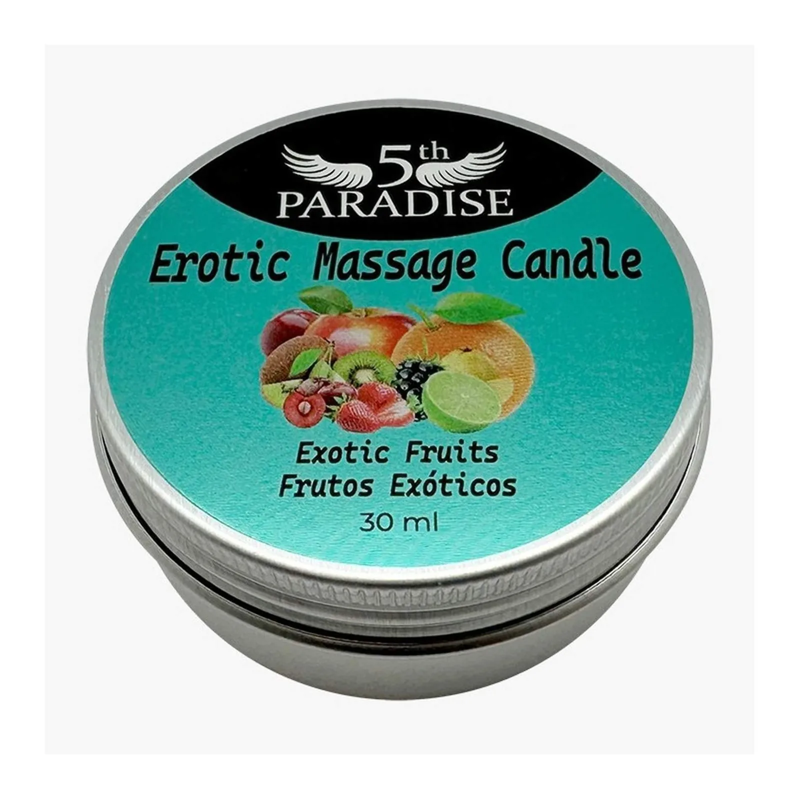 Erotic Massage Candle Sparkling Exotic Fruits 30ml - Image 2