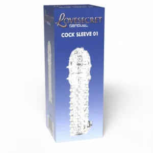 LoveSecret Sensual LS37 Cock Sleeve 01 — Transparent Textured Extension Sleeve