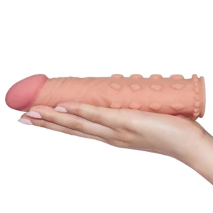 Lovetoy Add 2-Inch Pleasure X Tender — Realistic Sleeve Extender