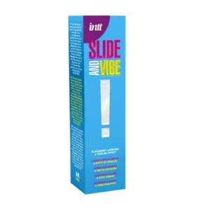Intt Slide and Vibe! Edible Intimate Gel with Blackberry Flavor and Vibrating Effect