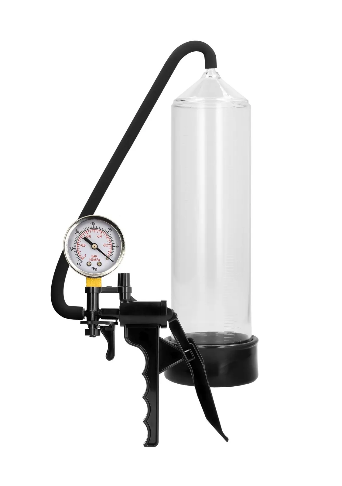Pumped Elite Beginner Transparent Vacuum Pump with Pressure Gauge