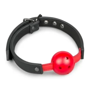 EasyToys Ball Gag with Red PVC Ball