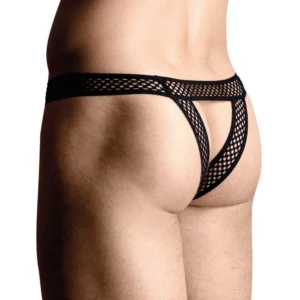 SoftLine Collection 4486 — Men's Black Thong, Size S/M