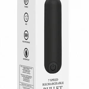 Be Good Tonight 10 Speed Rechargeable Bullet - Black Mini Vibrator