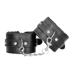 Ouch! Plush Bonded Leather — Plush Cuffs with Adjustable Straps