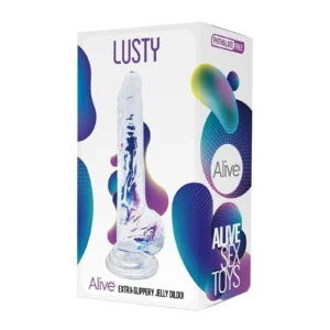 Alive Lusty — realistic transparent Jelly dildo with suction cup