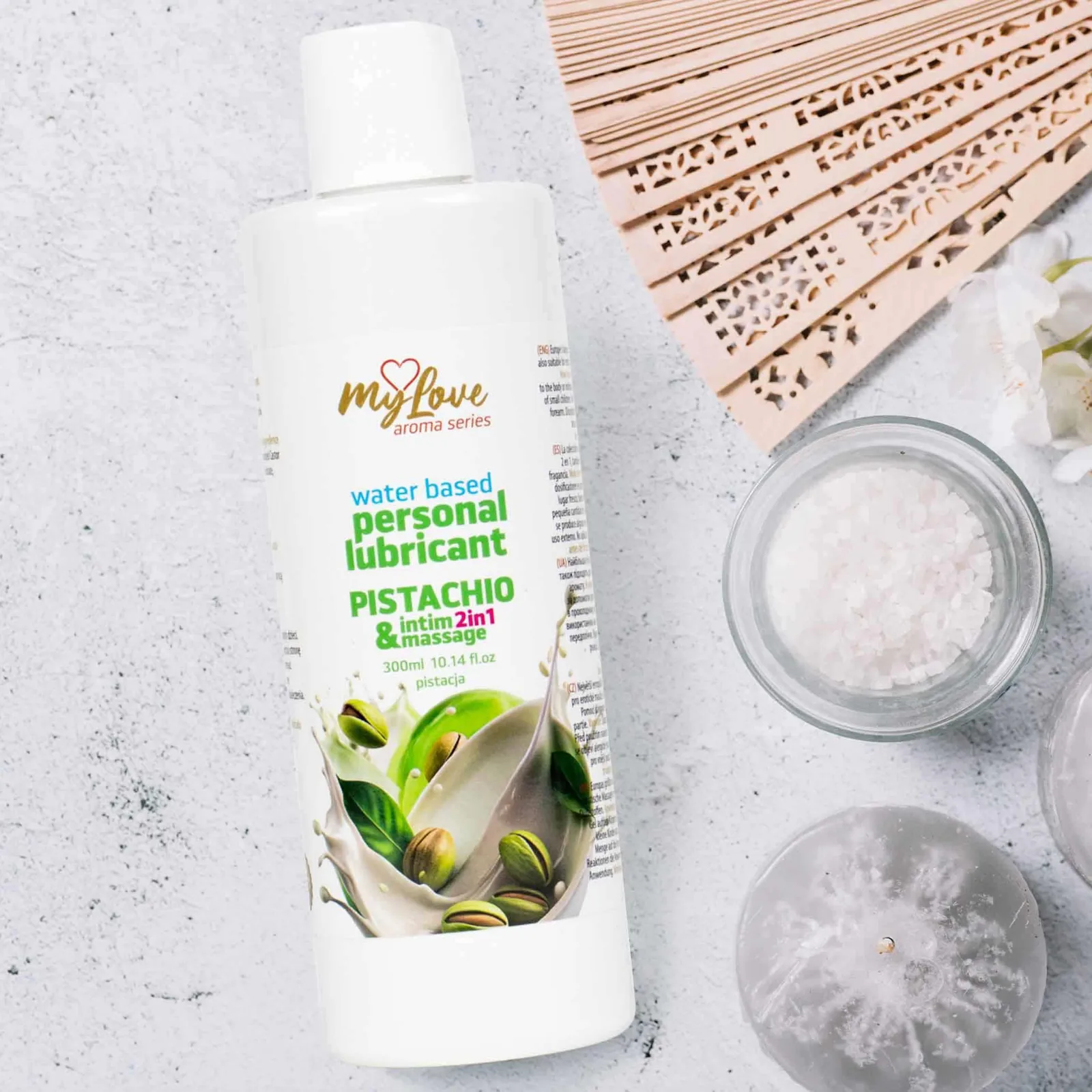 MyLove Aroma Series Intimate & Massage 2-in-1 Pistachio 300ml - Image 3