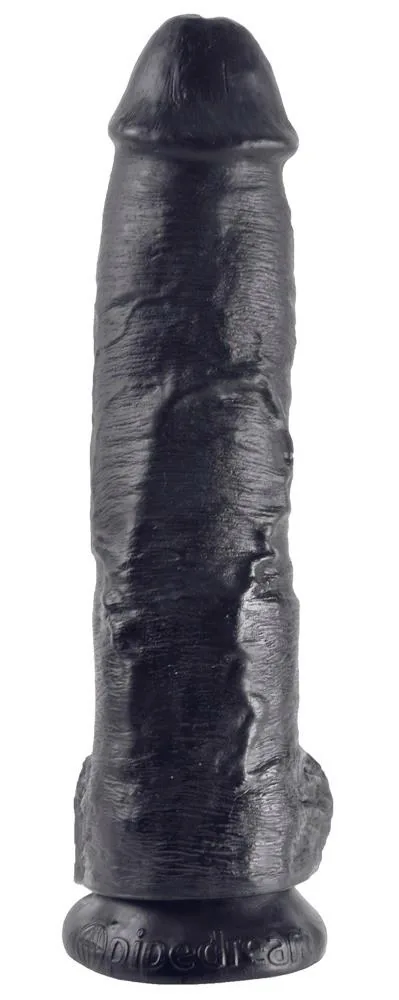 King Cock 10 inch Balls Black - Image 3