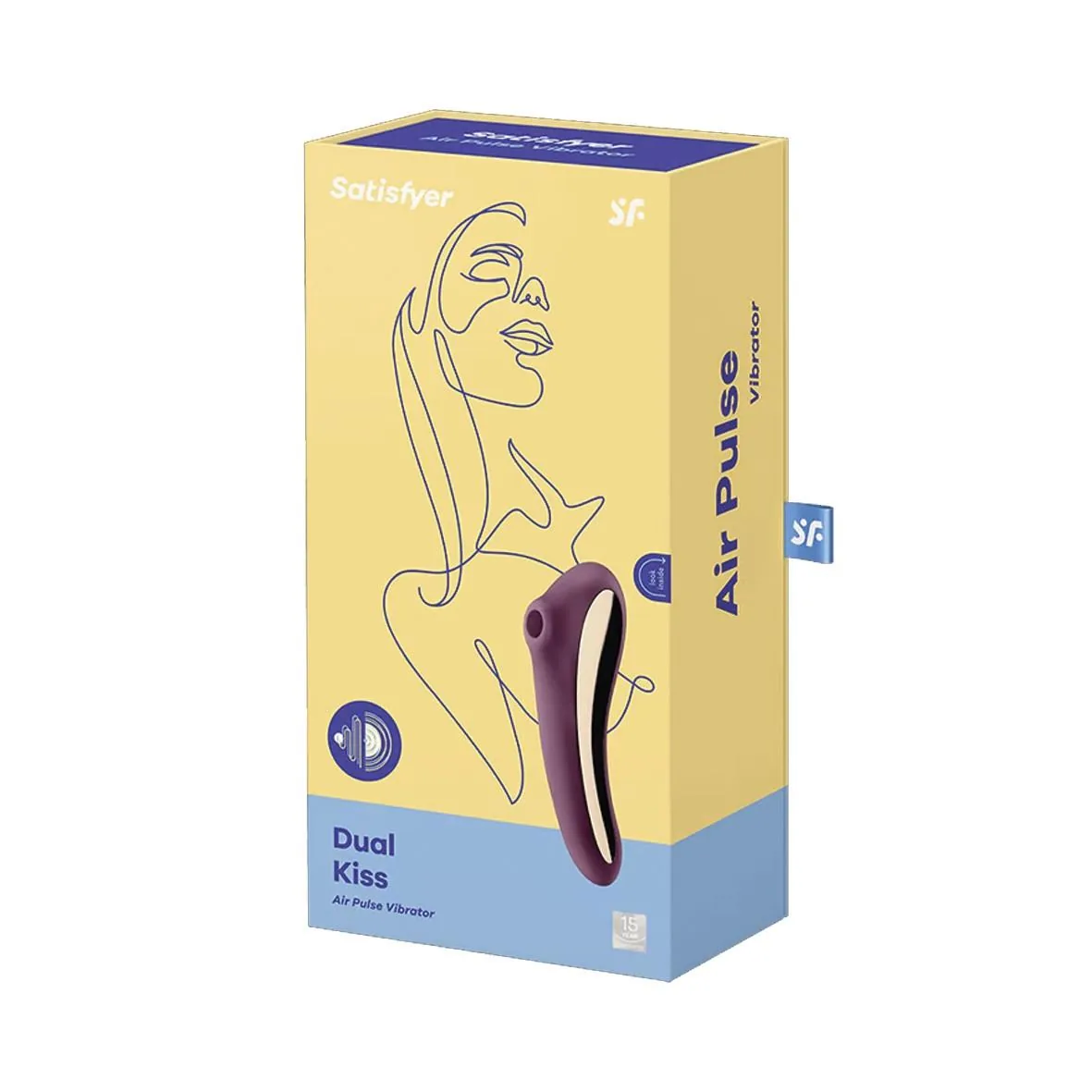 Satisfyer Dual Kiss — Dual Stimulator Wine Red