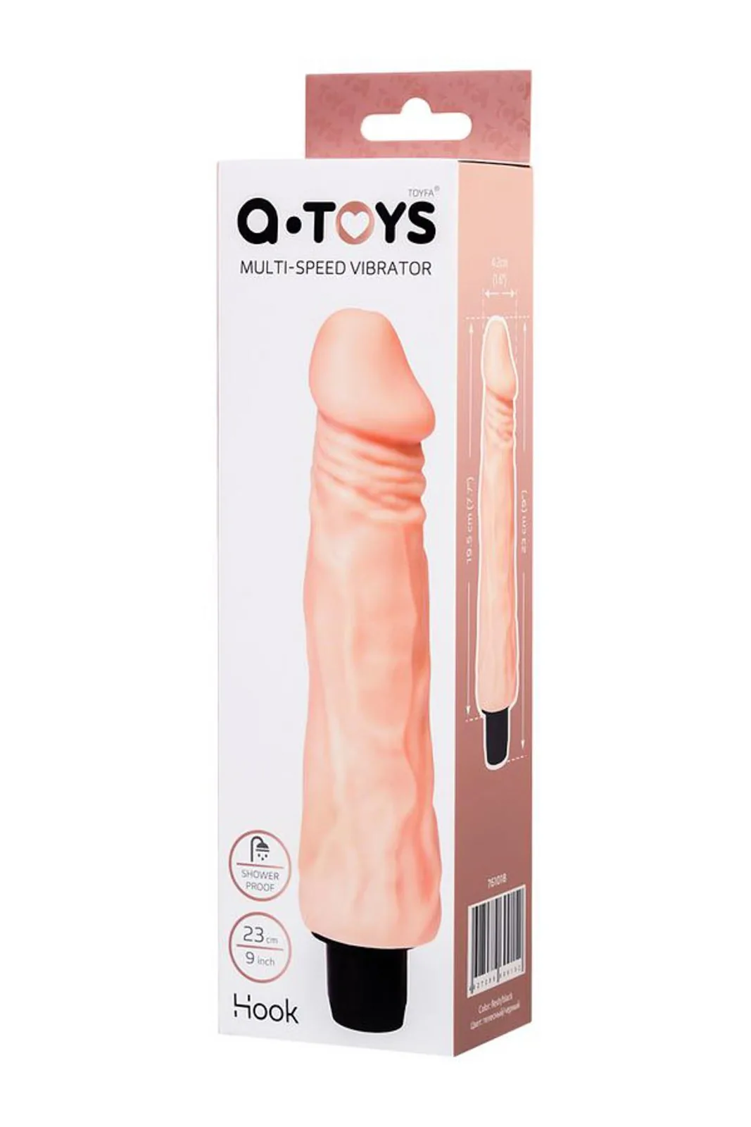 A-TOYS, Realistic Multi-Speed Vibrator, TPE, 19.5 cm - Image 3