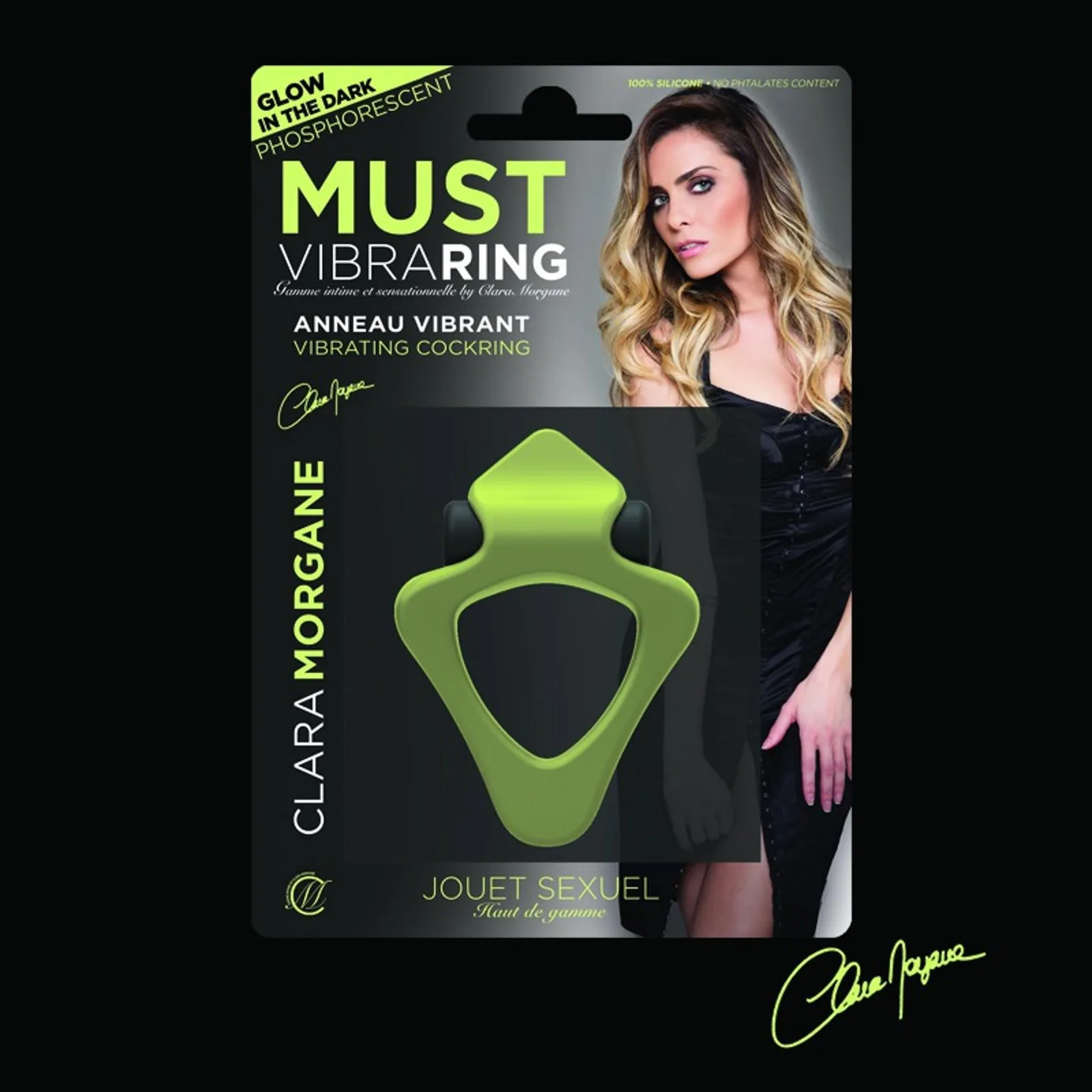Clara Morgane Must Vibra Ring Phosphorescent — vibrating phosphorescent erection ring