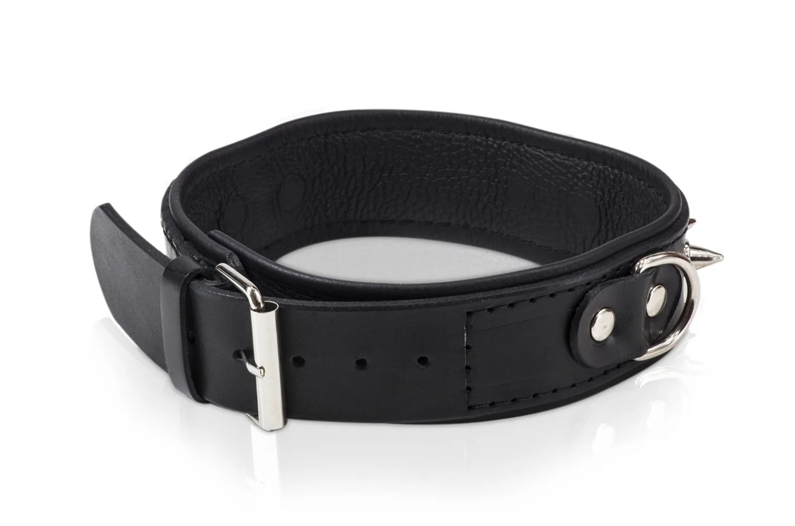 WHIPS Bindings Men's Collar with Half-Rings and Leash - Image 4