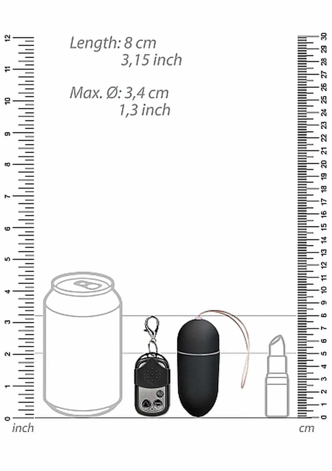 10 Speed Remote Vibrating Egg - Big - Black - Image 3