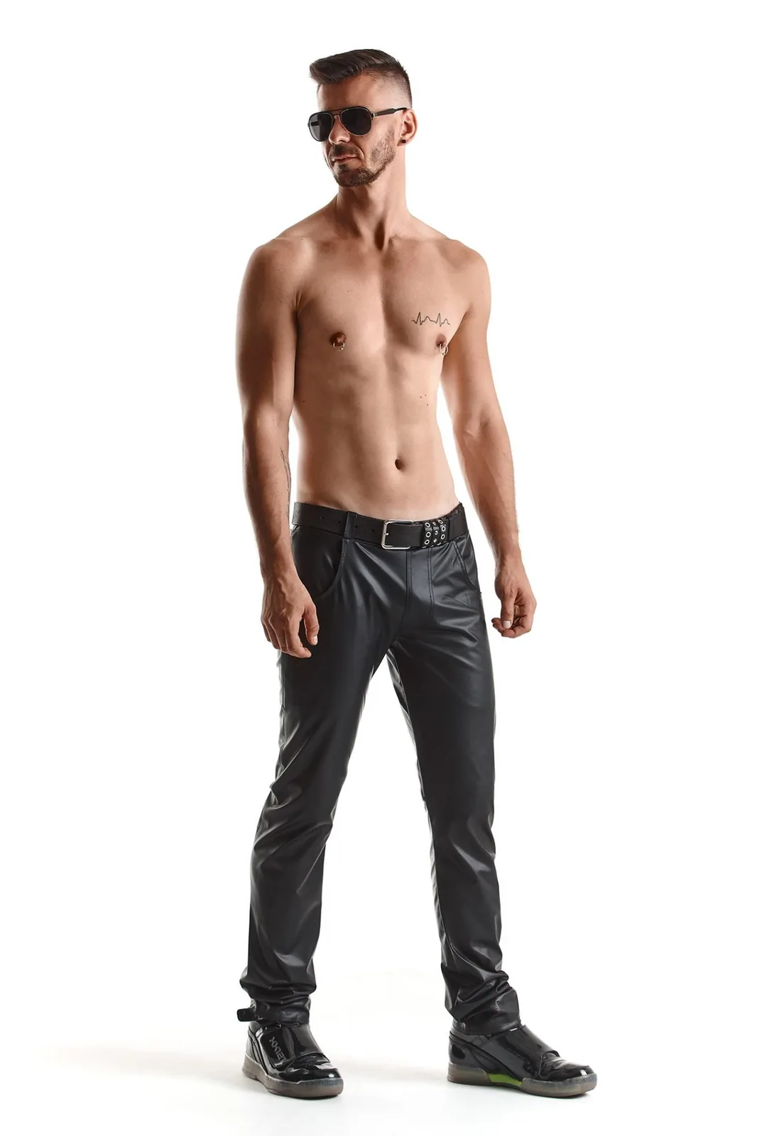 Regnes Fetish Planet RMVittorio001 — Black Stretch Trousers, XXL