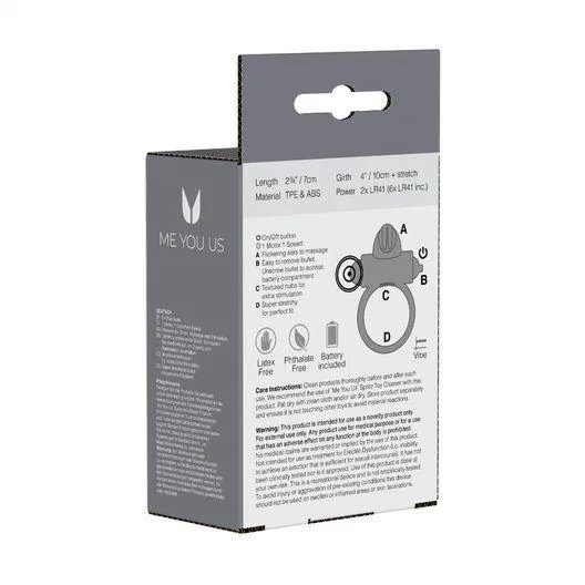 Ring- Me You Us Classic Rabbit Cock Ring Transparent - Image 3