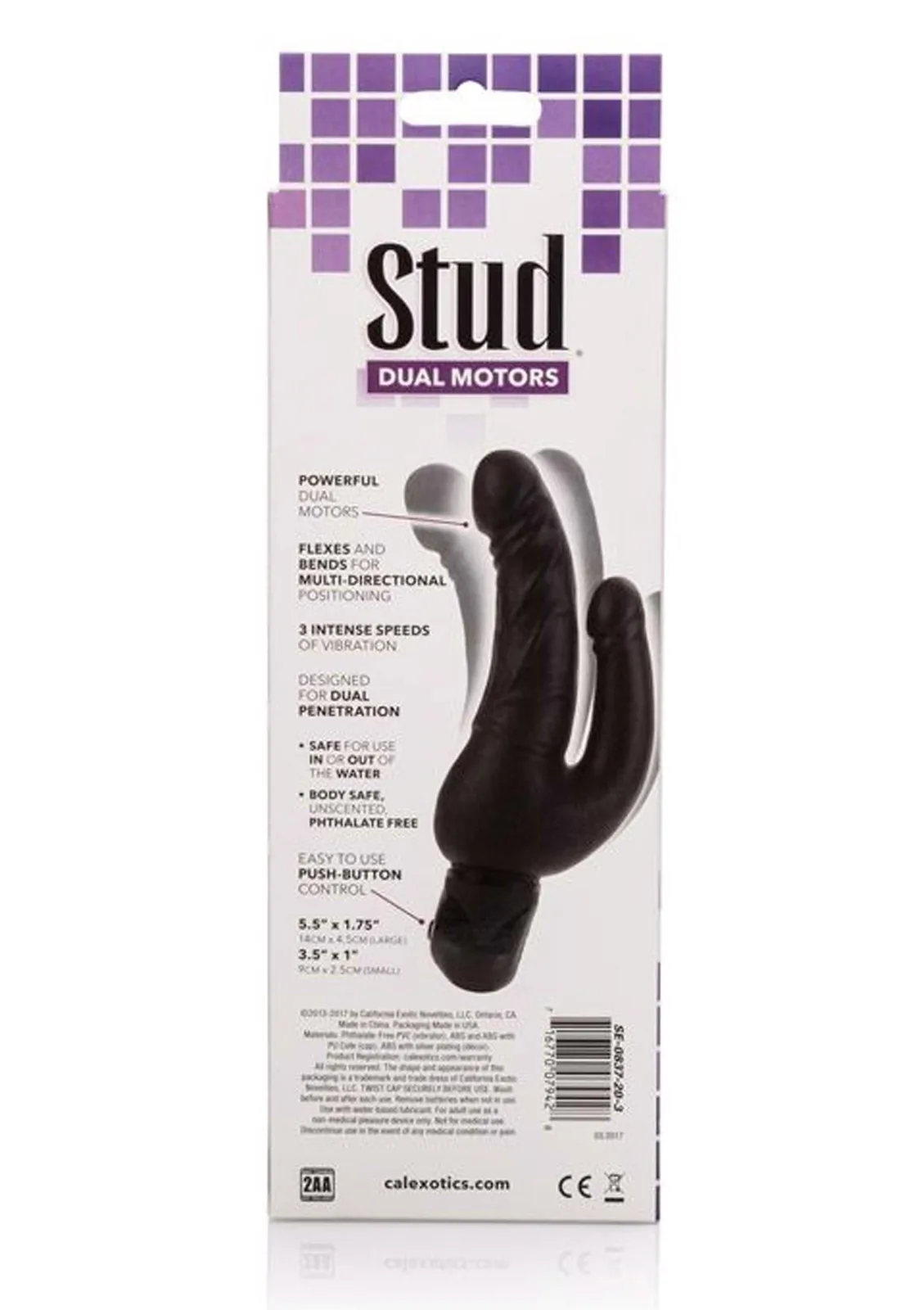 Bendie Stud Over & Under Black - Image 4