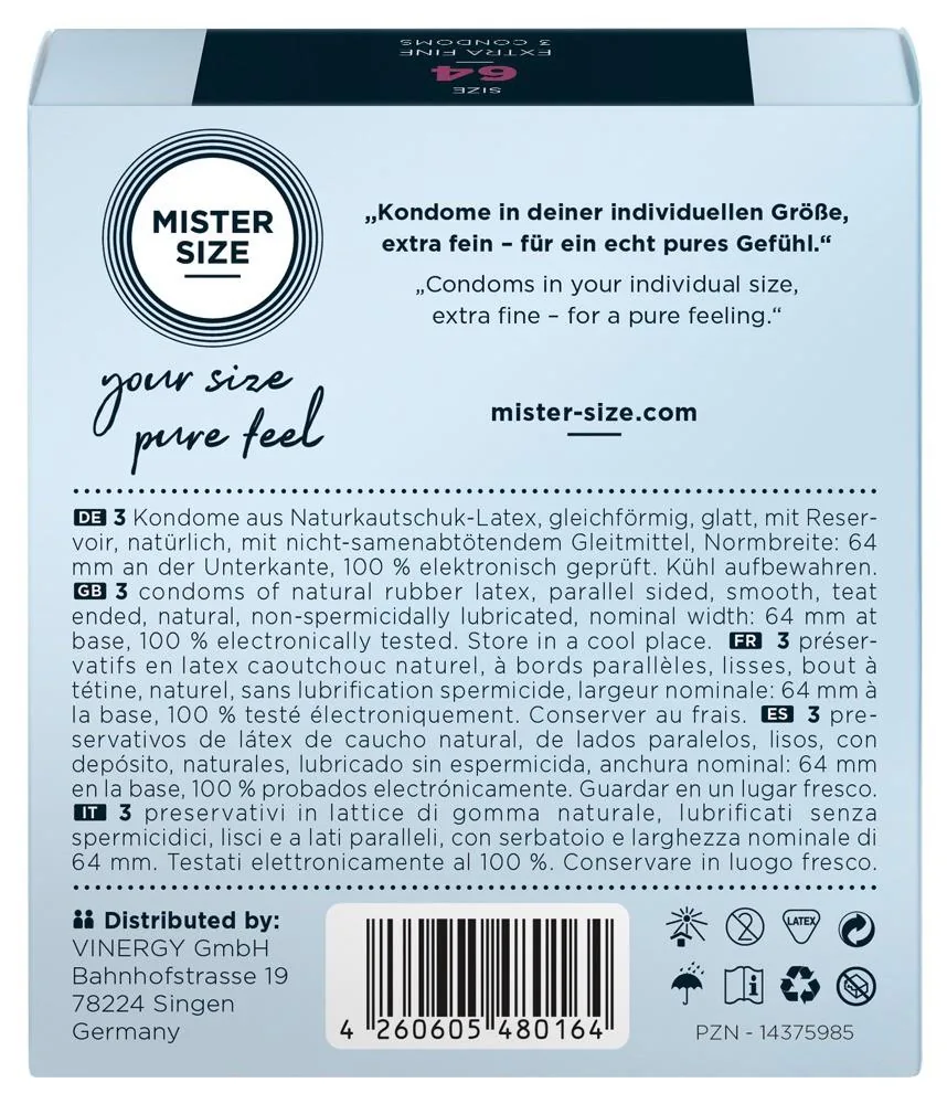 Mister Size 64mm pack of 3 - Image 3