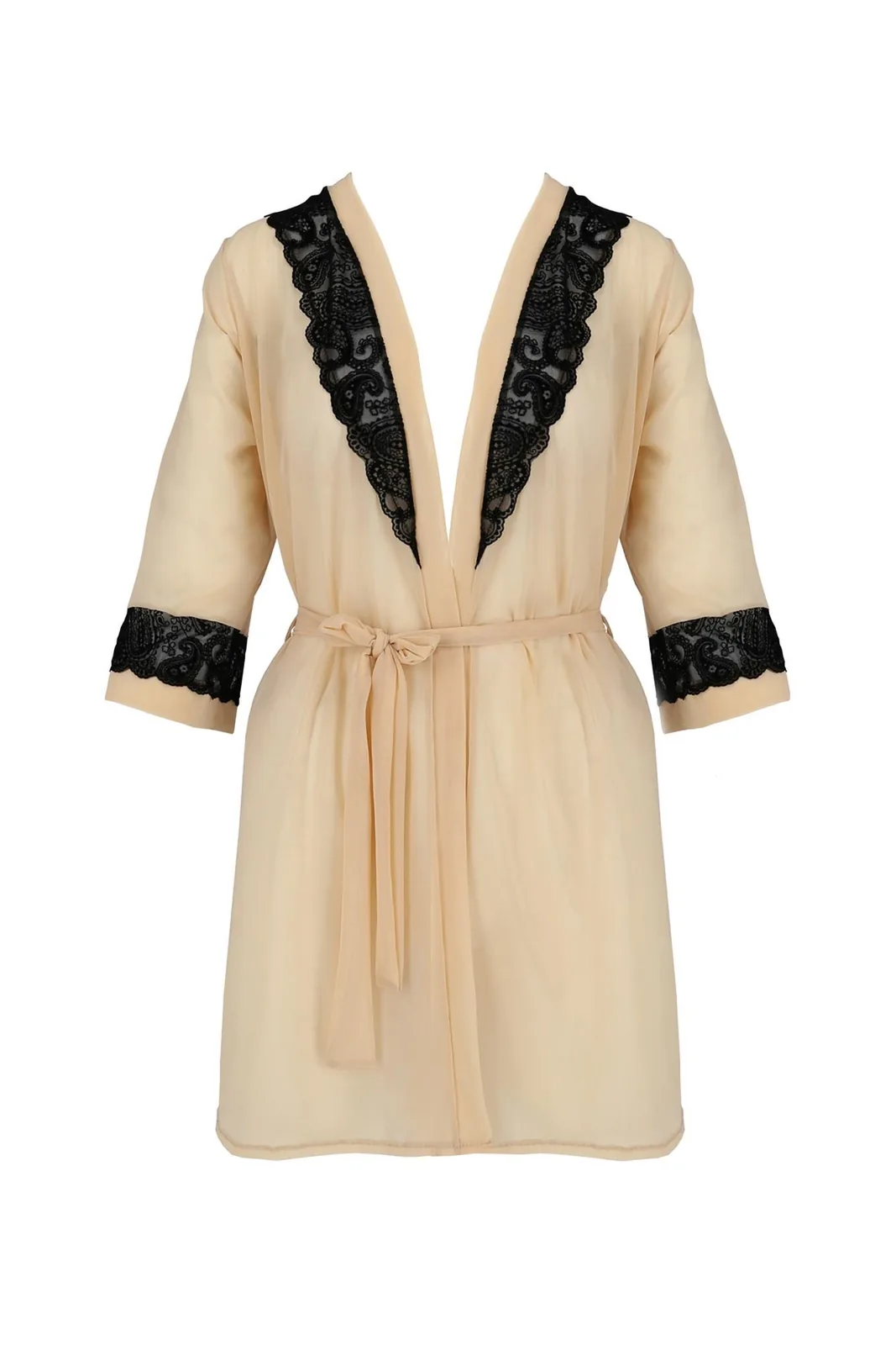 Lingerie - DAISY PEIGNOIR beige XXL/XXXL - Image 4