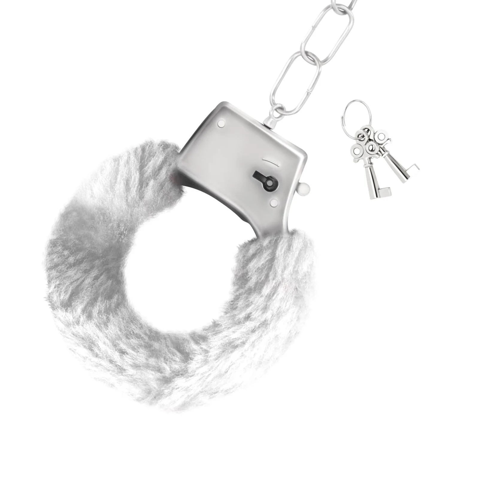 LOVE CUFFS FURRY HANDCUFFS CRUSHIOUS WHITE - Image 3