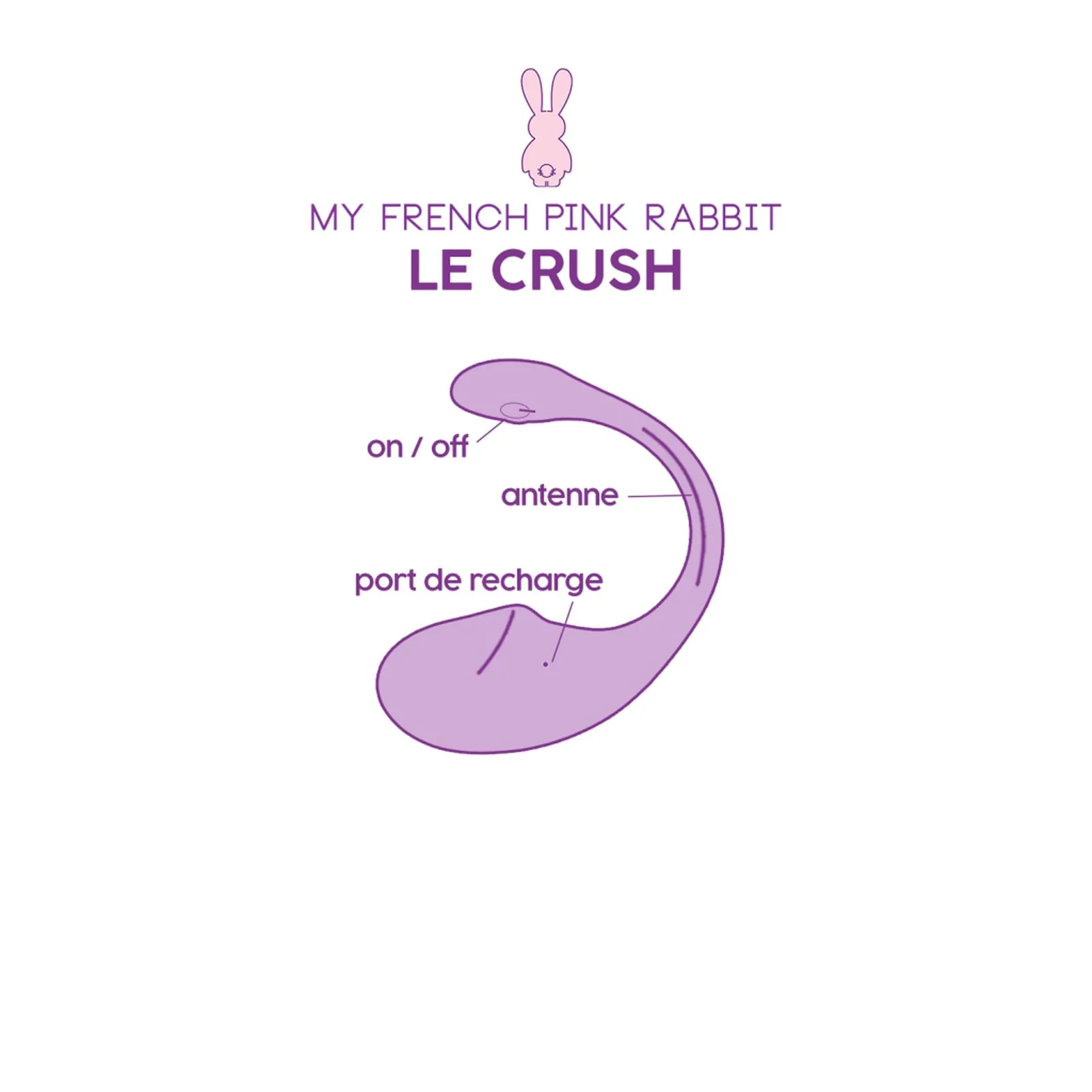 Clara Morgane Le Crush Violet — App-Controlled Vibrating Egg
