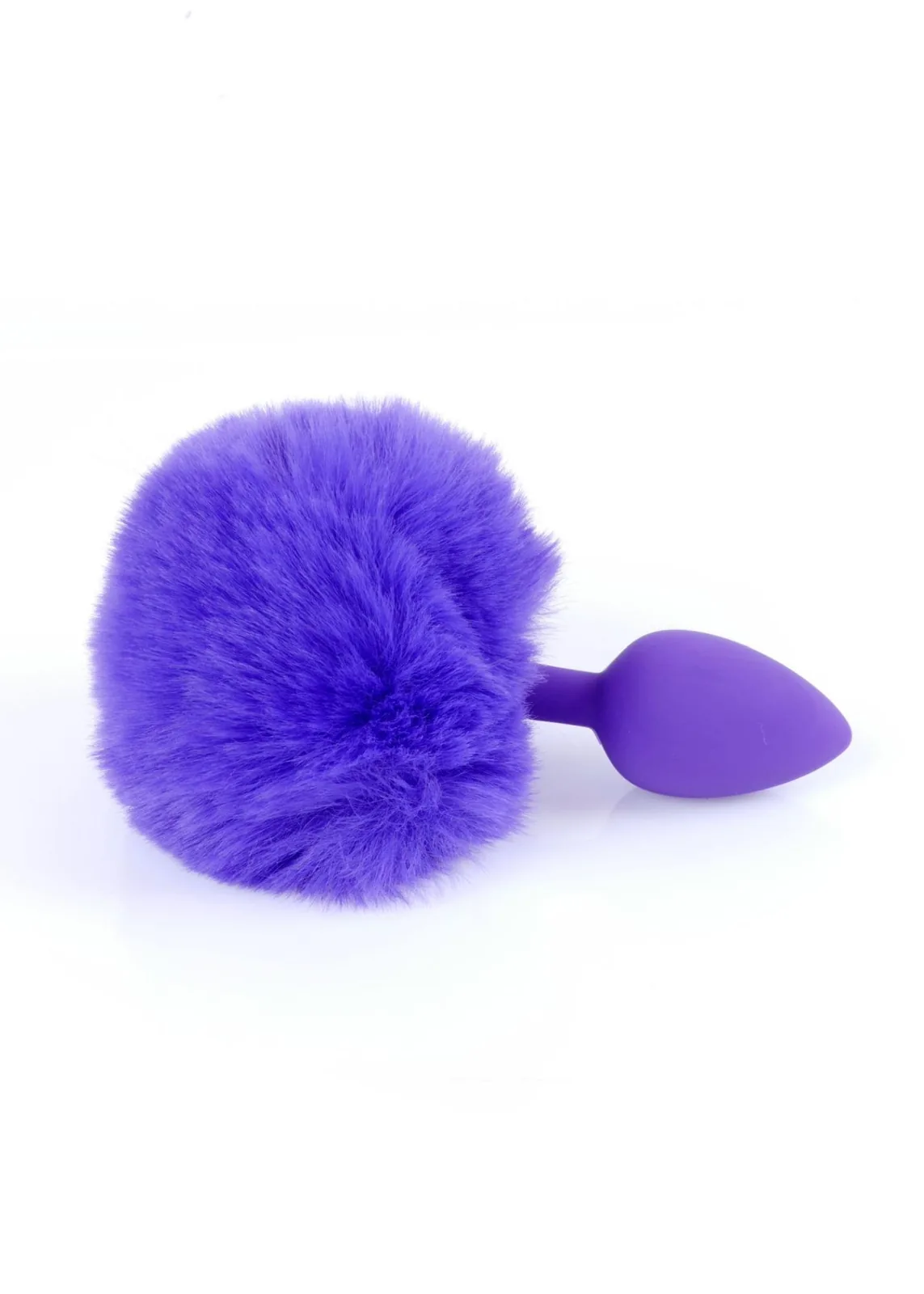 Plug-Jewellery Silicone Plug - Bunny Tail - Purple - Image 3