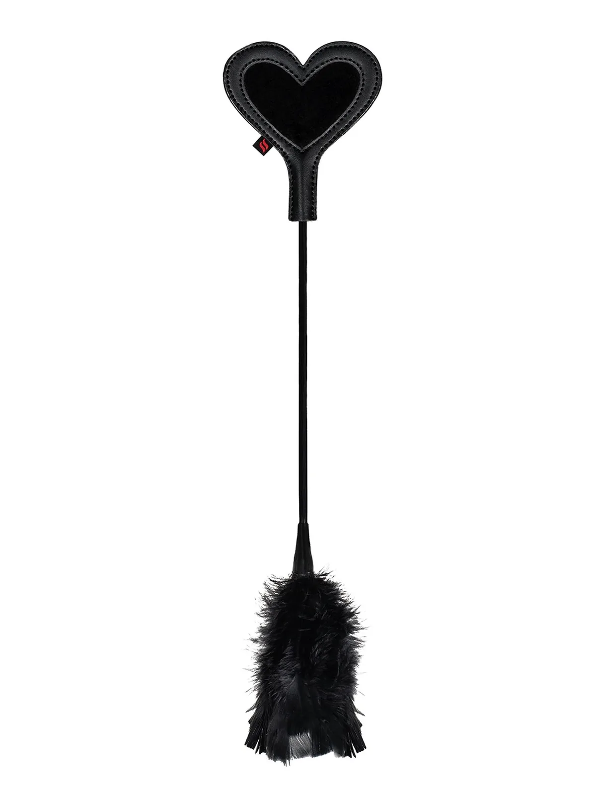Obsessive Lingerie-A704 Double-Sided Heart Paddle with Feathers