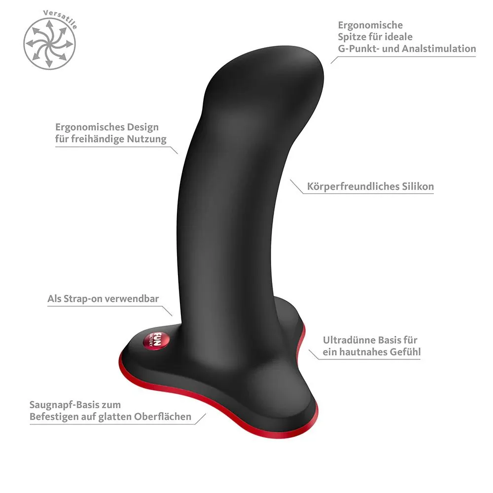 Fun Factory Amor Black — Silicone Dildo