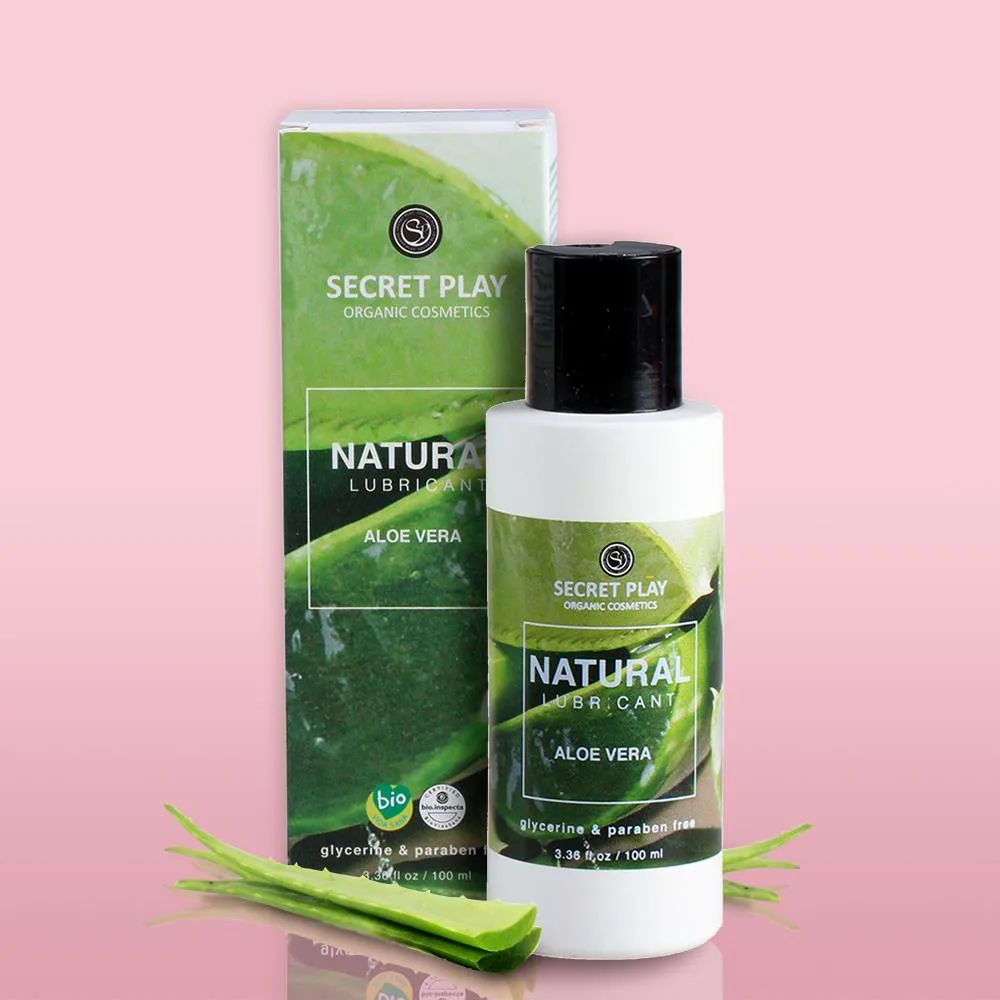 Secret Play Natural Lubricant Aloe Vera — organic water-based lubricant, 100 ml