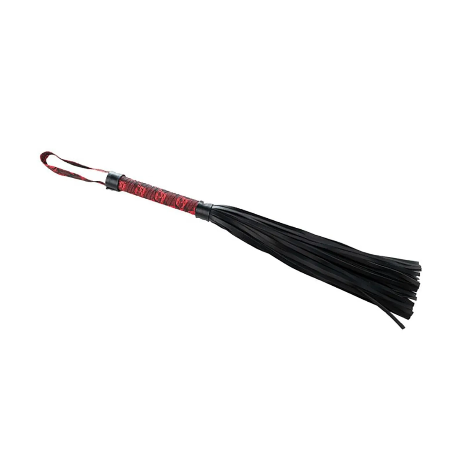 Fantasy Red and Black Flogger - Red and Black BDSM Flogger