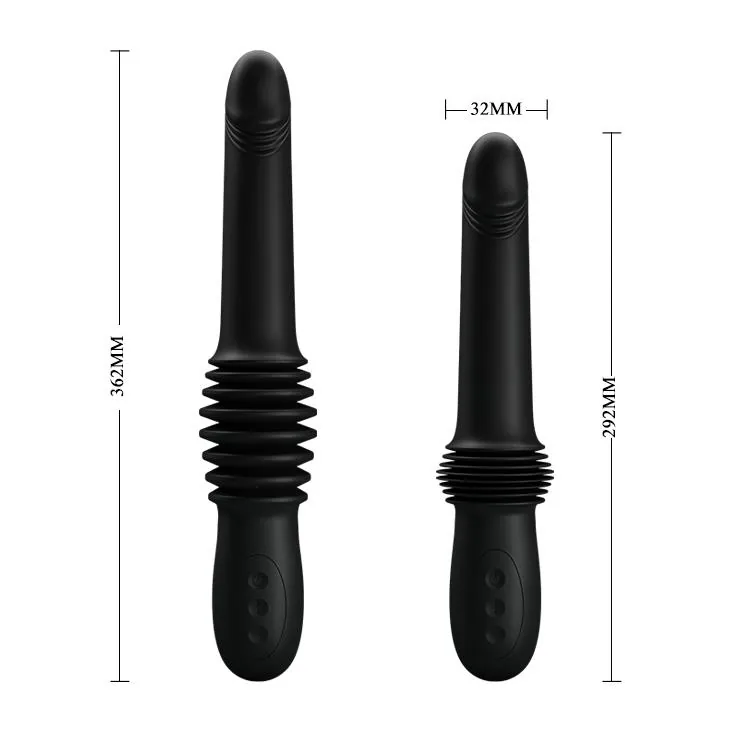 PRETTY LOVE - Pazuzu Thrusting USB Black Silicone - Image 4