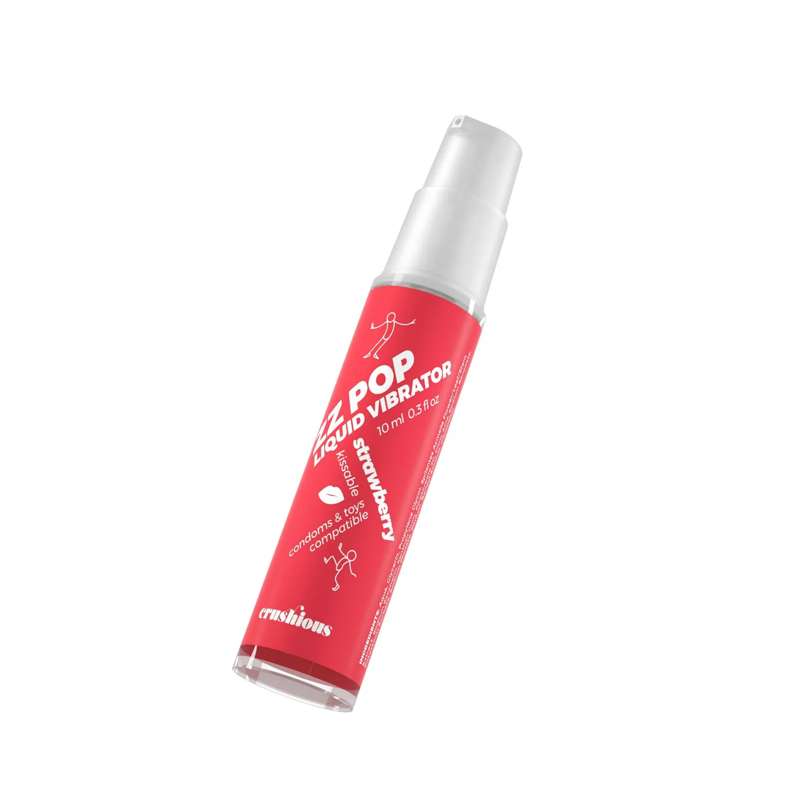 CRUSHIOUS ZZ POP LIQUID VIBRATOR STRAWBERRY AROMA 10ML - Image 4
