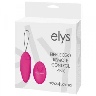 Egg/Vibrator OVETTO VIBRATING ELYS RIPPLE EGG REMOTE CONTROL PINK