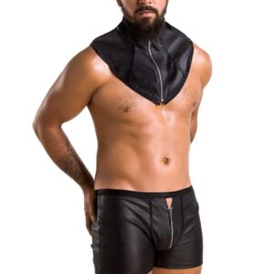 Casmir Edward — Black Shorts and Collar Set, XXL/XXXL