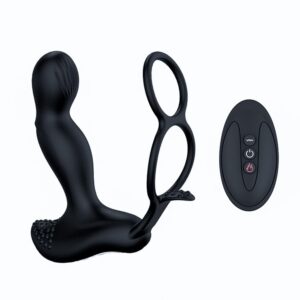 Vibrator-Silicone Massager 7 Functions and Heating Function, Black