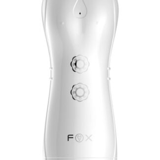 Masturbator - B - Series - Vibrating and Flashing Masturbation Cup USB 7+7 Function / Talk Mode (White)