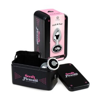 Black Jeweled Metal Butt Plug M