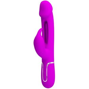 PRETTY LOVE - Kampas Rabbit 3-in-1, Multifunction Vibrator with Tongue Violet