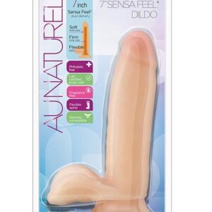 Au Naturel 7-Inch Sensa Feel Dildo Beige