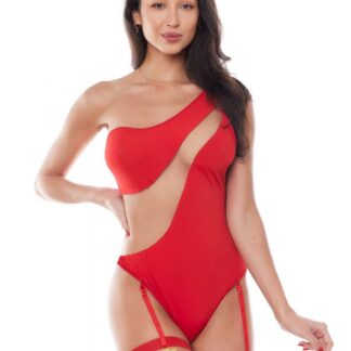 KORA One-Shoulder Bodysuit Red XXL/XXXL