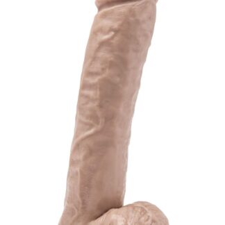 Dildo 11 inch with Balls Light skin tone
