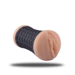 Toyz4lovers Double Male Masturbator with Vaginal and Anal Channels, Black