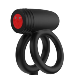 Hidden Desire Elite Power Twin C-Ring — vibrating cock ring for couples