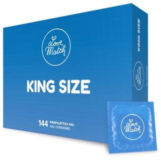 Love Match King Size XXL Condoms - 144 pack